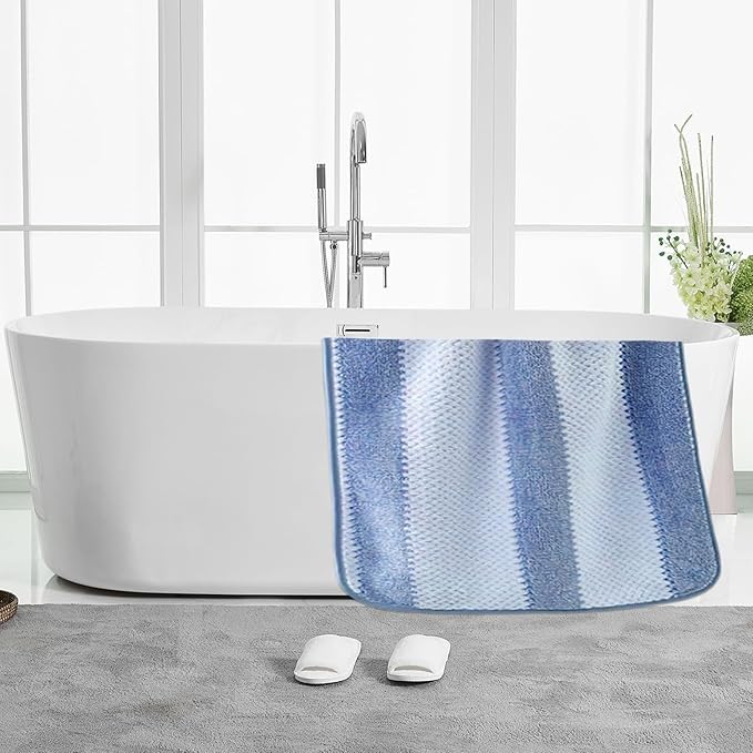 2-Pack Microfiber Bath Towels (27x54 Inches) - Ultra Soft & Quick Dry, 3X Absorbency, Lightweight for Gym, Yoga, Travel & Spa - Perfect for Home, Fitness & Post-Workout