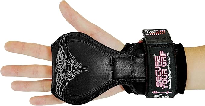Cobra Grips PRO Weight Lifting Gloves Heavy Duty Straps Alternative with Power Lifting Hooks Padded Wrist Support for Deadlifts & Bodybuilding