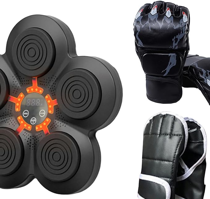 1 Boxing Electronic Music Punching Mounted Reaction Target Comfortable Material Suitable for Home Fitness Adults Children Indoor Exer