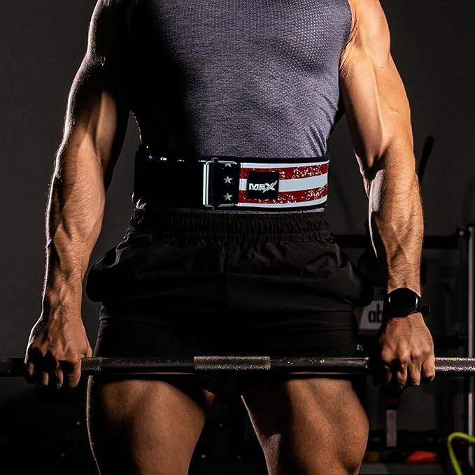 Self Locking Neoprene Gym Weight Lifting Belts for Men Women, Lumbar Support Stability, Adjustable Design, Fit Straps, Deadlifts, Training, Bodybuilding
