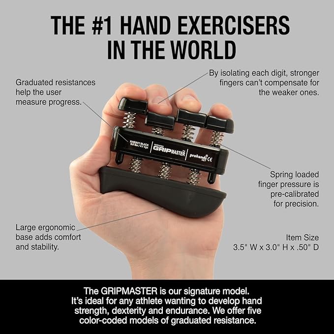 Prohands Gripmaster Medical Hand and Finger Exerciser