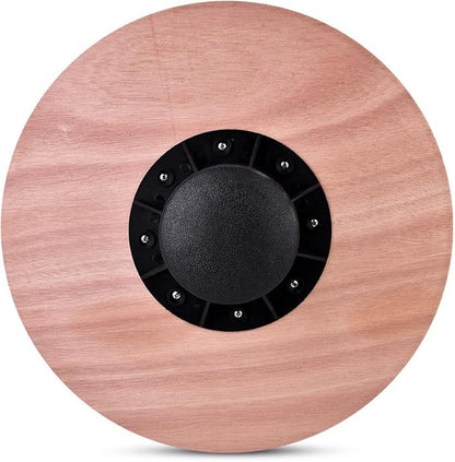 Anti Slip Wooden Wobble Balance Board Fitness Training Rehabilitation Exercise Equipment for Home Gym Office Use Sturdy Wood Plastic Base 39.5cm Diameter 150kg Max Load