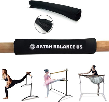 Ballet Barre Foam Detachable Protector Slider pad Cushion with Zipper for Home or Studio Comfort and Protection for Stretch, Pilates, Dance Class or Active Workouts
