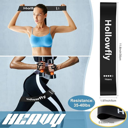 30 Pcs Latex Resistance Loop Exercise Bands for Booty Workout Stretch Exercise Band Non Slip for Legs Squat Resistance Loop Women Men Starter Butt Hip Thigh Fitness