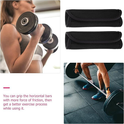 SUPVOX Barbell Grips, 2pcs Dumbbell Handles Bar Grips Detachable Horizontal Bars Cover Power Lifting Strength Training