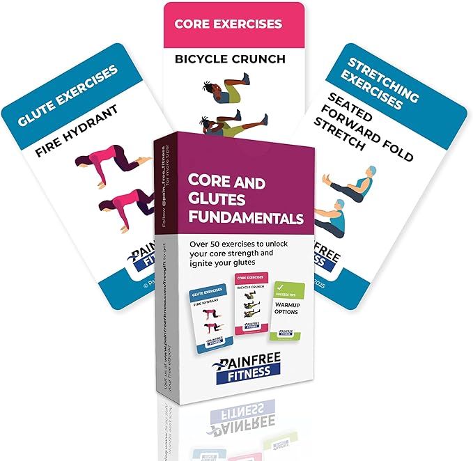Exercise Flash Cards - Workout Cards Deck - Exercise Cards for Home Workouts Women & Men