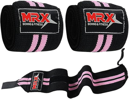 MRX Weight Lifting Gym Training Wrist Wraps for Wrist Support Bodybuilding Workout Wrap Men/Women