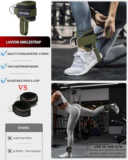 7Pcs-Barbell Pad Set for Hip Thrust - Squat Pad, Bench Press Workout Foam Weight Lifting Bar Cushion,Gym Accessories for Women with Bar Bad,with Gym Ankle Straps,Hip Resistance Bands,Lifting Strap