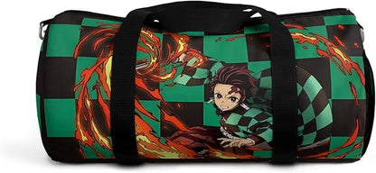 Anime Gym Bag for Women Men - Large Capacity Waterproof Workout Fitness Travel Sports Bags Fashion Street Camping ExpandaCLe Carry On Duffle Bag For Couple (Green Tanj) PTY