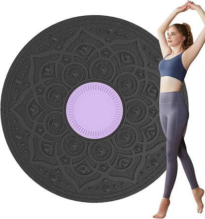 Wobble Board Adult,Standing Balance With Massage Points, 360 Degree Rotation, Workout Core Trainer For Home Gym Yoga Training