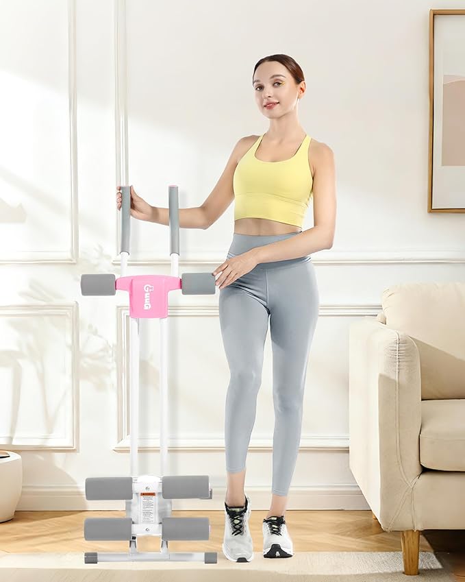 GuuG Ab Machine Ab Trainer Machine : Adjustable Ab Machine for Stomach Workout at Home Gym Ab Workout Foldable Core Strength Training Equipment Home Gym System