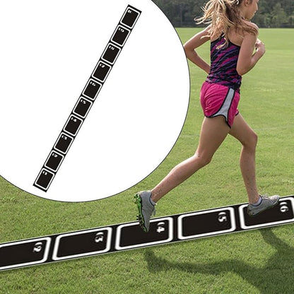 Speed Agility Training Ladder Portable Footwork Training Mat for Soccer Volleyball Sports Workout Outdoor Footwork Practice for All Ages to Improve Speed Strength(450cmx34cm)