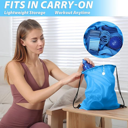 17 Pcs Home Pilates Kit with Resistance Bands 6 Tube Pedal Puller Resistance Band Set for Women Weight Loss Leg Training Workout Equipment Gym Exercise Equipment Beginners Yoga