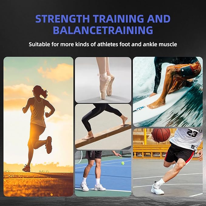 Juoe Ankle Strengthener & Axis Board for Physical Therapy,Blackboard Foot Trainer and Foot Strengthener,Stability Exercises,Plantar Fasciitis Relief,Posture Corrector,Axisboard for Leg Stability