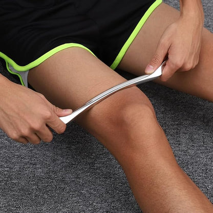 Gua Sha Scraping Massage Tool, Long Bar for Large Muscles, Great Soft Tissue Mobilization, 13.5 inch Long (C)