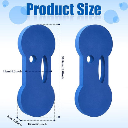 Lewtemi 2 Packs Water Exercise Discs Hand Held Water Weight Exercise Equipment Pool Exercise Equipment for Adults Water Aerobics Resistance Training, Blue