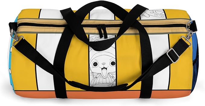 Anime Gym Bag for Women Men - Large Capacity Waterproof Workout Fitness Travel Sports Bags Fashion Street Camping ExpandaCLe Carry On Duffle Bag For Couple (Chopper) PTY