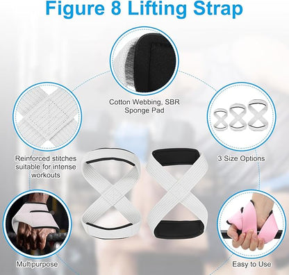PATIKIL Figure Lifting Strap, Weightlifting Wrist Wraps Dead Lift Padded Grips for Fitness Power Strength Training