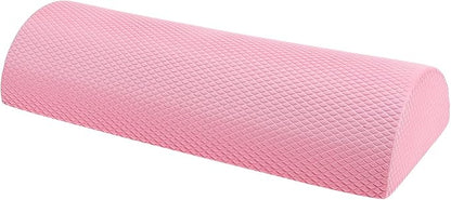 Half Circle Foam Roller for Yoga and Pilates Muscle Massage, 30x6.3cm Cherry Blossom Pink, Core Stability Balance Training Roller for Fitness and Back Relief at Home