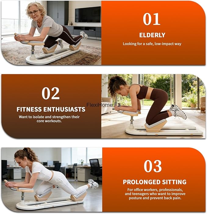Spine Twist and Stretch Trainer, Low-Impact Home Gym Equipment for Waist Toning, Leg Stretching & Core Activation, Twist Workout Waist Leg Training Machine, Ergonomic Back Protector