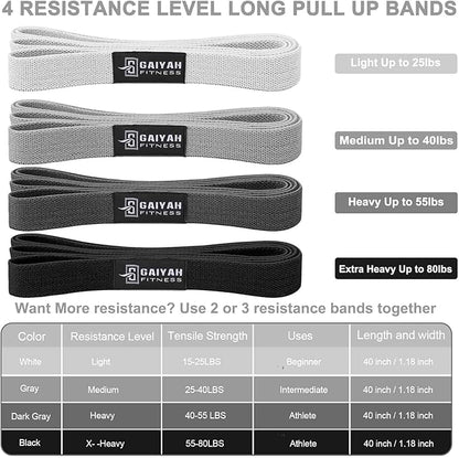 Long Bands for Working Out - Long Resistance Bands for Women Long Workout Bands Long Resistance Bands for Working Out Long Loop Resistance Bands Large Loop Resistance Bands Body Bands for Working Out