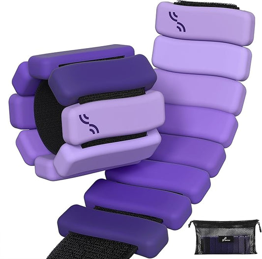 Sportneer Ankle & Wrist Weights Set of 2 (1LB/2LB Each) for Women Men Comfortable Arm Leg Weight for Pilates, Running, Walking, Workout, Yoga, Water Aerobics, Pool Exercises