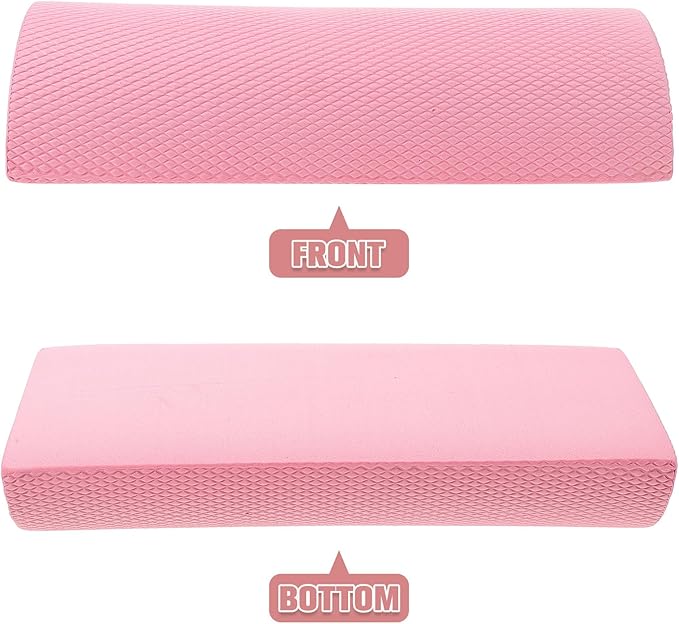PartyKindom Muscle Relaxation Roller Half Foam Roller for Back and Core Stability Yoga Accessory Lightweight Balance Training Tool for Fitness and Exercise