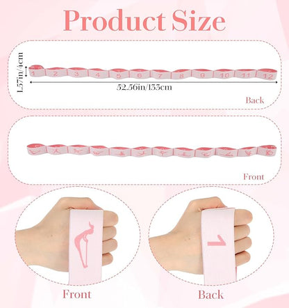 Stretching Strap, 12 Loops Yoga Straps for Stretching, Multi Loop Stretch Band for Flexibility Training, Leg Stretch & Exercise, Durable Elastic Resistance Band