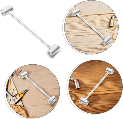 Veemoon Hinge Adjustment Wrench Push up Handles Push-up Handles for Home Workouts Refillable Airtight Tin Stickers Push-up Handles for Strength Training Hinge Wrench 45# Steel Silver