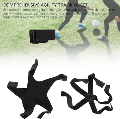 Agility Ladder Speed Training Equipment Set with Speed Ladder Soccer Cones Running Umbrella Football Fitness Training Equipment