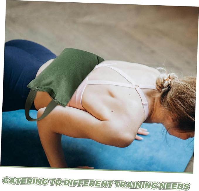 2Kg Weighted Sandbag for Yoga and Fitness Durable Canvas Bag with Handle Empty Design for for Training Dance and Exercise Activities