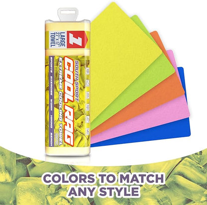 Cool Cool RAG Extreme Cooling Towel for Heat Relief - PVA Cooling Towel for Workout, Gym, Running and for Other Outdoor Sports - Cooling Rag for Neck - Cool Towel for Quick Cooling