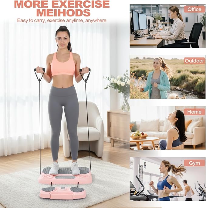 Pilates Board, 6-in-1 Pilates Reformer for Core & Full Body Workout, Portable Home Gym Equipment with Smart LED Digital Display, Pilates Trainer for Women, Beginners