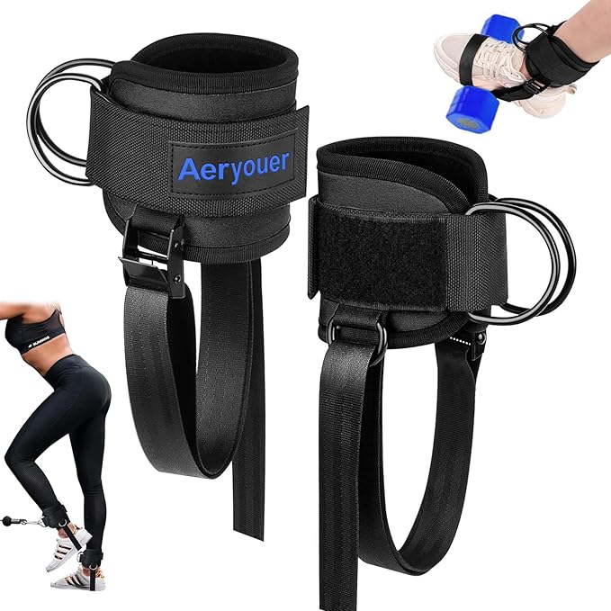 Dumbbell Foot Attachment, Tibialis Trainer, Adjustable Ankle Weights, Leg Workouts at Home for Hip Flexors,Ankle Straps for Weight Lifting,Shin Splint,Hamstring Curls,Leg extensions,Home Gym Equipment