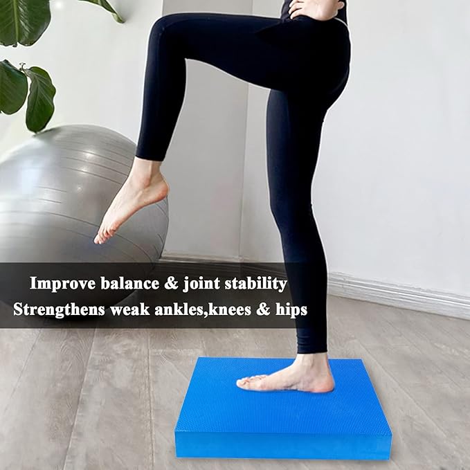 Balance Pad,Foam Exercise Pad for physical therapy Yoga Balance Pads for Balance Exercise Stability Workout, Knee and Ankle Exercise