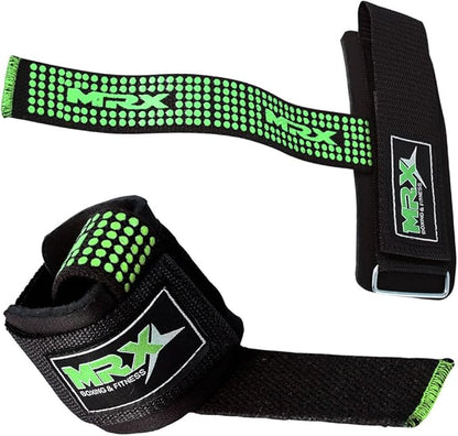 MRX Lifting Strap for Weightlifting Deadlift Straps for Powerlifting with Wrist Wrap Support for Strength Training Bodybuilding Wrist Straps for Weight Lifting|