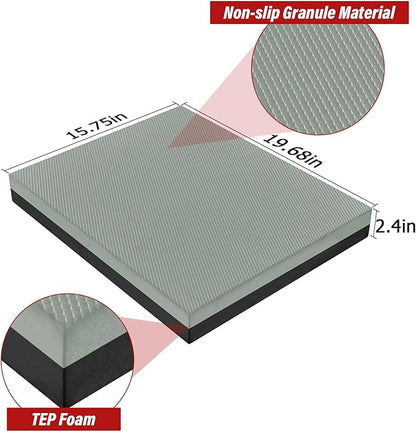 Balance Pad 19.68" * 15.75" * 2.4", Extra Large Foam Balance Board Stability Pad Non-Slip Exercise Foam Pad for Rehabilitation Stability Workout Knee and Ankle Exercise Strength Training