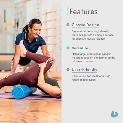 Balanced Body High-Density Foam Roller, Physical Therapy & Muscle Recovery Aid, Pilates Exercise Roller for Pain Relief