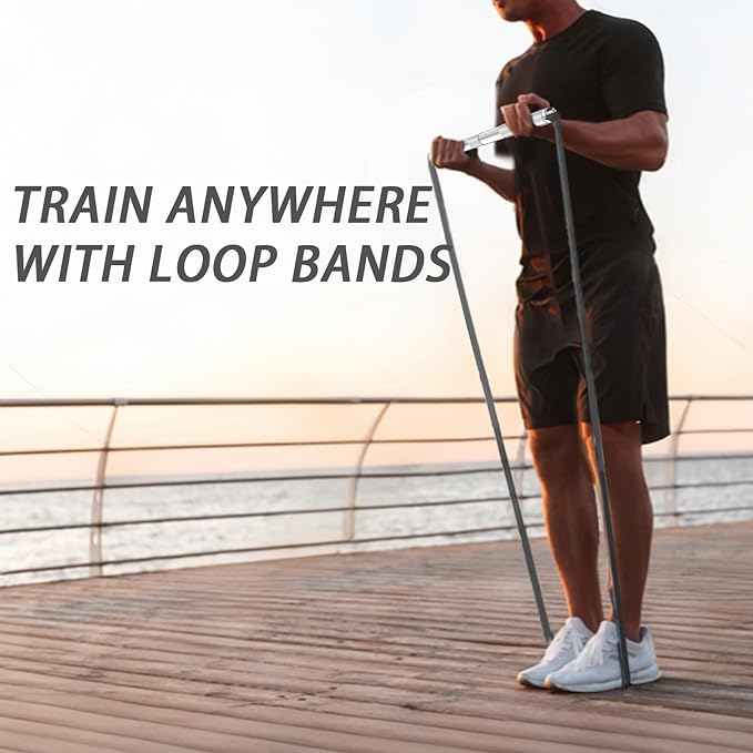 Lights Mountain Wooden Resistance Bands Handles Versatile Exercise Handles with Anti-Slip Grip Tapes for Elastic Band Workouts Home Gym Strength Training and Full-Body Workouts