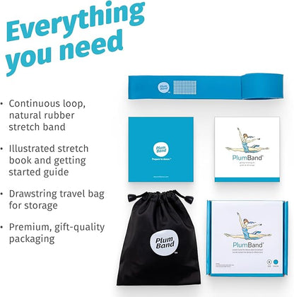 The PlumBand Stretch Band for Dance and Ballet – Premium Gift-Ready Package - Sizes for Kids & Adults – Improve Your Splits, Flexibility and Strength with Stretching