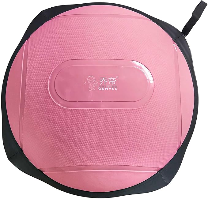 workout equipment for home，boso balancing ball，half ball balance trainer，core training equipment， 27.5 inch Yoga Exercise Ball for Home Gym Core Training Anti-Skid Surface (Pink Pill-27.5)