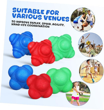 VICASKY 6pcs Reaction for Agility Training Improve Hand-Eye Coordination and Reaction Speed and Elastic for Athletes and Fitness Enthusiasts