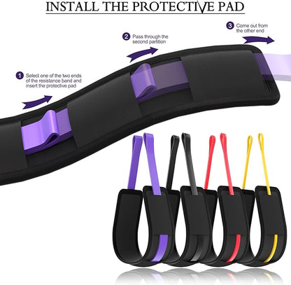 Ally Peaks Pull Up Assistance Bands，Heavy Duty Resistance Band for Pull Up Bar，Adjustable Weight/Size with Fabric Feet/Knee Rest Pull up bands,Up to 410lbs Assistance，resistance bands and assist bands