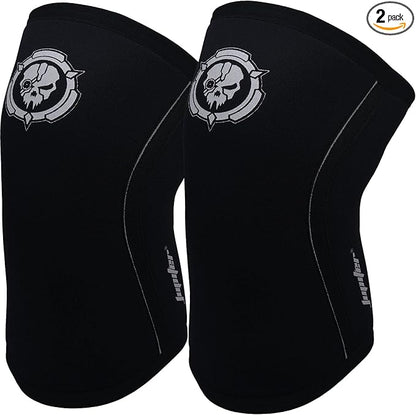 Jupiter Knee Sleeves (1 Pair), 7mm Compression Knee Braces for Squats,Weightlifting,Powerlifting,Cross Training for Men & Women (X-Large)