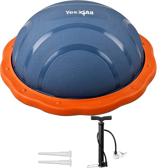 Yes4All Combo Half Ball Balance Trainer Balance, Massager Roller for Yoga, Pilates, Stretches