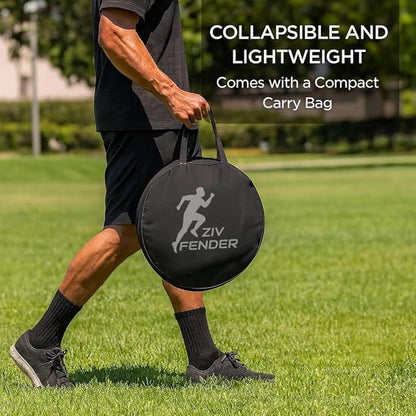 Pop Up Defender Soccer and Basketball Defender Dummy Practice Equipment for Defence Training Drills with Pack of 3 Pop Up Barrels Sand Bags and Carry Bag Color Black
