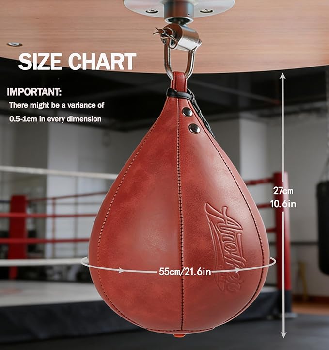 Boxing Speed Punching Bag MMA Training Speed Ball Hanging Swivel Reflex Bag Equipment Workout Kicking Martial Arts Home Gym Exercise Speedball