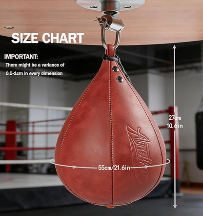 Boxing Speed Punching Bag MMA Training Speed Ball Hanging Swivel Reflex Bag Equipment Workout Kicking Martial Arts Home Gym Exercise Speedball