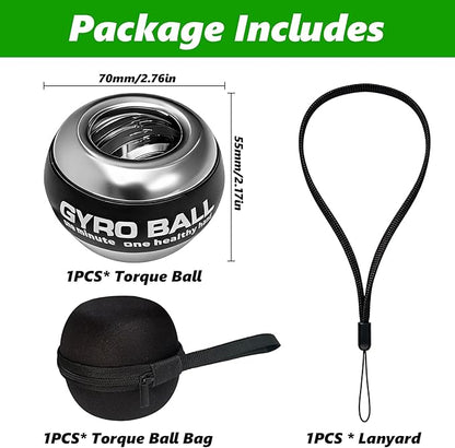 Grip Strength Trainer, Torque Ball & Vital Wrist Ball for Forearm Workout,Portable Fitness Equipment for Men & Women