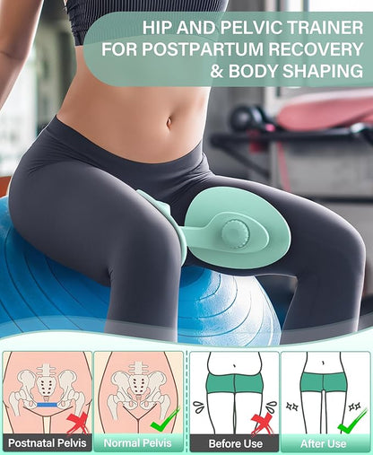 Kegel Exerciser, Pelvic Floor Muscle Exercise Devices for Women, Inner Thigh Exerciser Leg Workout Equipment Thigh Trainer for Male Hip Trimmer Inner Thigh Toner Workout